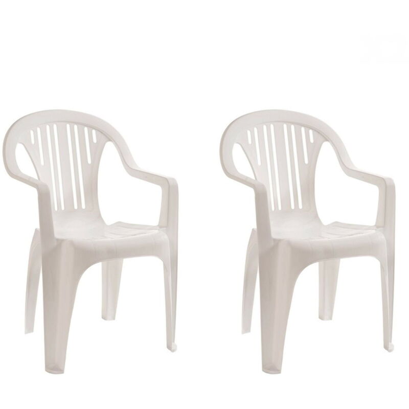 

set de 2 sillones de jardín exterior Port - color blanco - Resol