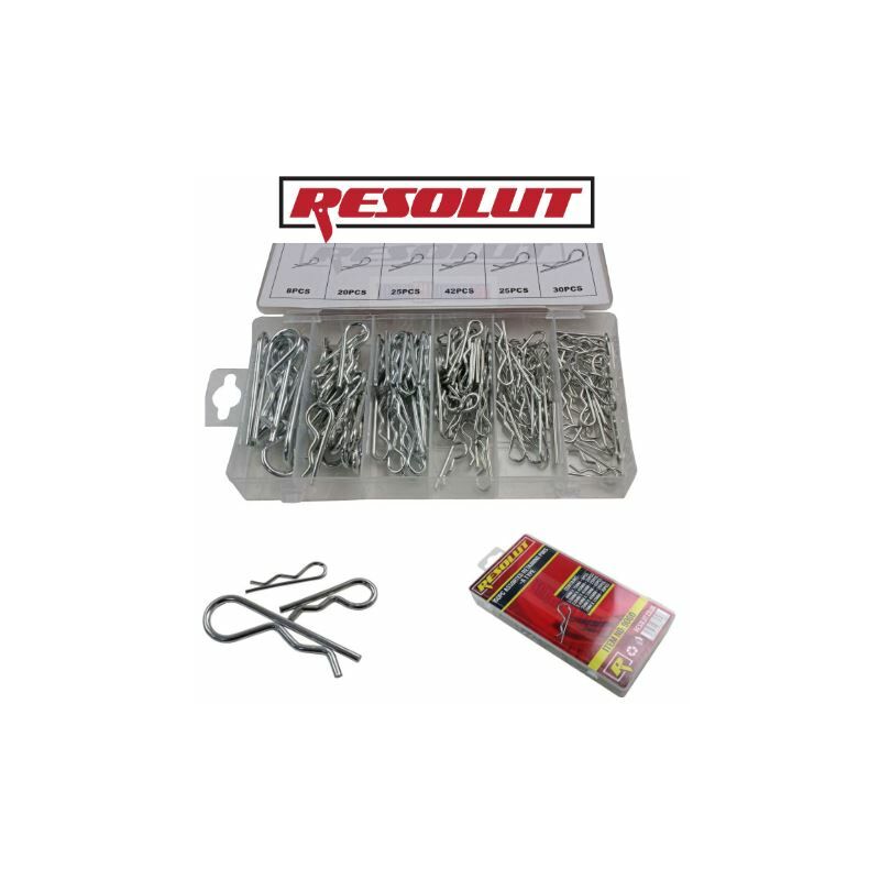 Resolut - 150PC Assorted Retaining Pins Spring Clips r Type 9060
