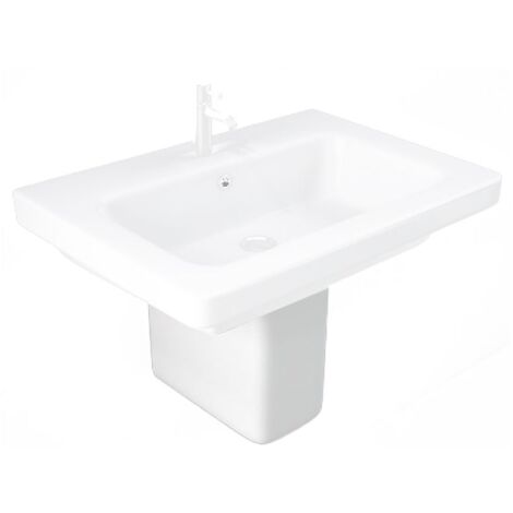 Resort bianco alpino semicolonna lavabo REPD00002