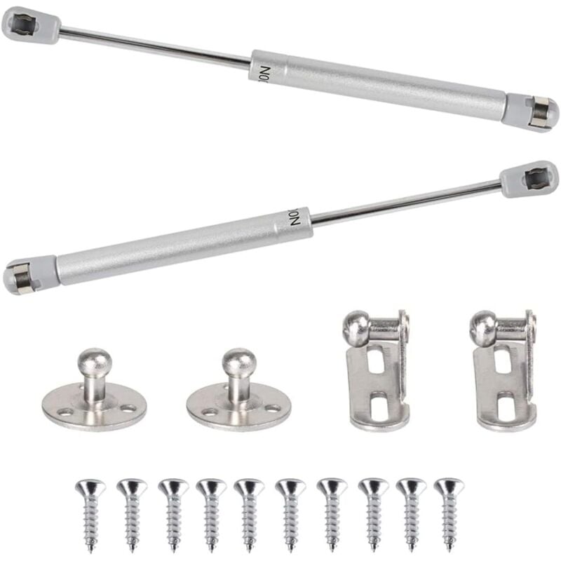 resortes de gas 100 N, puntales de gas hidráulicos, brazo neumático para levantar golpes de gas de 90 grados con tornillos, bisagra de puerta de