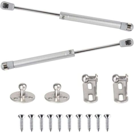 resortes de gas hidráulicos de 100 N, brazo neumático para elevación, amortiguador de gas de 90 grados con tornillos, bisagra para puerta de armario, apertura suave, muebles de cocina, 265 mm.