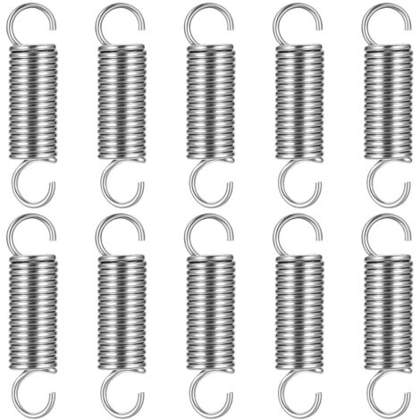 resortes de tensión con ganchos dobles - Accesorios de fijación - Resorte de tensión para toldo (4 piezas - Resorte de tensión) 1,21145 mm
