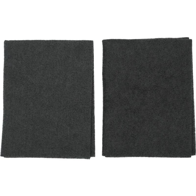 Respekta - Filtre à charbon actif Natte de filtre à charbon Hotte d'aspiration Set à 2 pièces