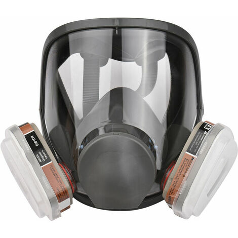 Respirador de cara completa reutilizable 18 en 1 cubierta de cara completa cubierta de gas respirador de vapor orgánico amplio campo de visión para pintar, pulir, soldar y otras protecciones de seguri