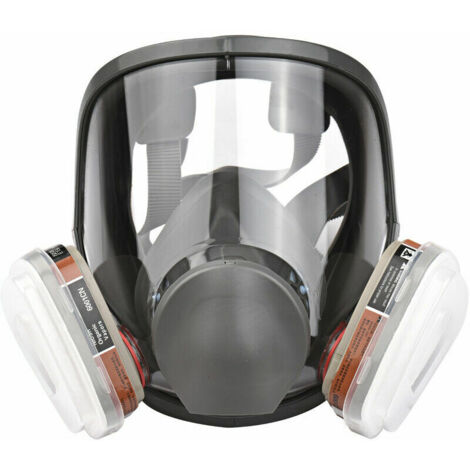 Respirat intégral réutilisable Couverture complète du visage Masque respiratoire à vap organique 16 en 1 à couverture de gaz Large champ de vision pour les machines de peinture, le polissage, le