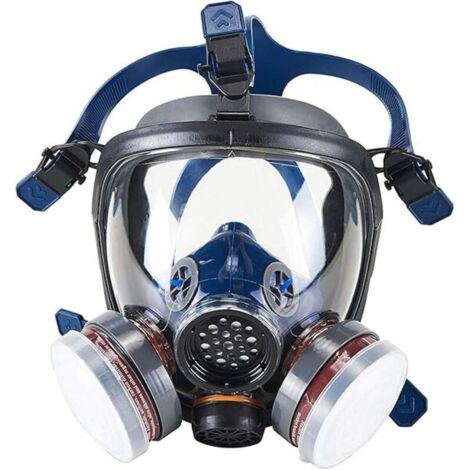 Respirateur Facial Complet,Protection du Visage Masque de Sécurité Respirateur à Vapeur Organique pour Peinture, Poussière avec Certification CE