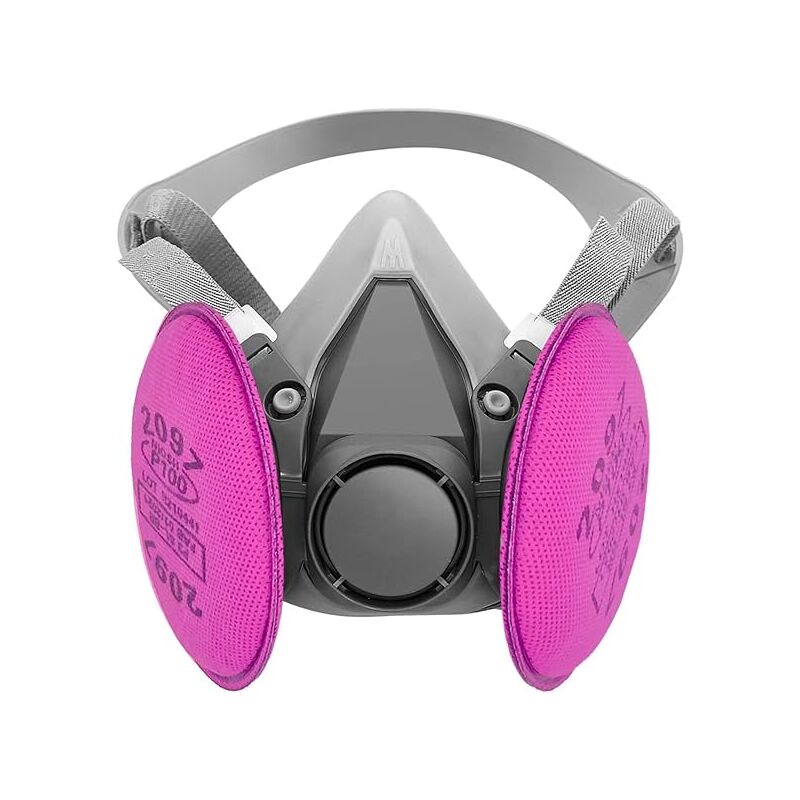 Respirateur réutilisable avec filtre 2097, demi-masque respiratoire pour résine époxy, peinture, plomb, poussière, moisissures, amiante, travail du