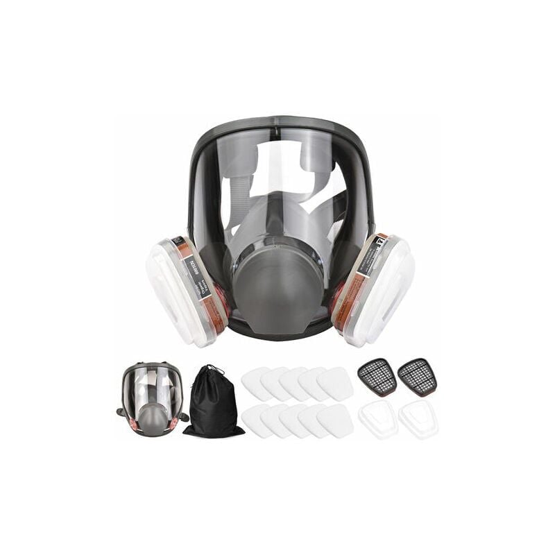 Respirateur réutilisable couverture intégrale 16 en 1 respirateur à vapeur organique pour la peinture, le polissage, le soudage et autres protections