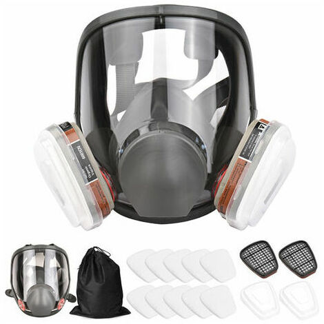 Respirateur réutilisable couverture intégrale 16 en 1 respirateur à vapeur organique pour la peinture, le polissage, le soudage et autres protections de travail