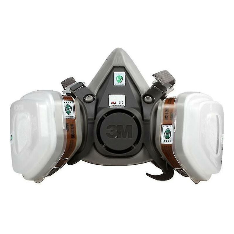 Respirateur réutilisable demi-masque Crea 3 m 6200, gaz, vapeurs, poussières, peinture, nettoyage, meulage, sciage, ponçage, soudage, serre-tête
