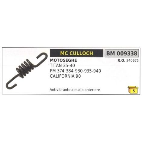Ressort avant MC CULLOCH tronçonneuse TITAN 35 40 PM 374 009338