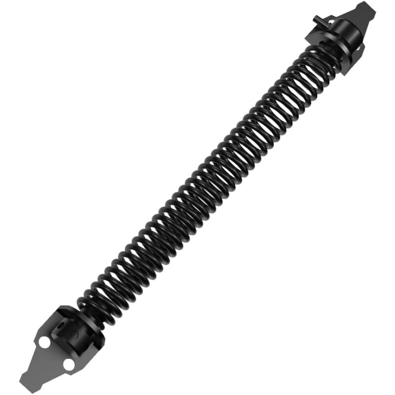 Ressort de barrière de 14 po à fermeture automatique et réglable pour clôture en bois ou en vinyle, acier au carbone, noir (ressort de barrière-14 po)