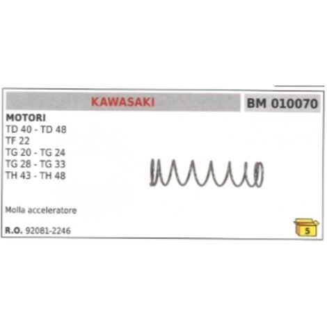 Ressort de carburateur à membrane KAWASAKI débroussailleuse TD40 - TF22