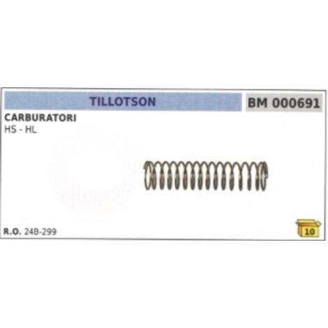 Ressort de carburateur à membrane TILLOTSON HS - HL 24B-299