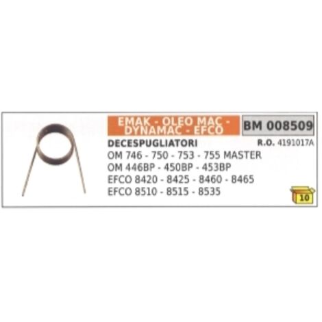 Ressort de cliquet de démarrage EMAK pour débroussailleuse OM 746 - 750 - 753 - 755 MASTER