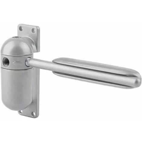Ressort de ferme-porte automatique réglable et durable à montage en surface (gris)