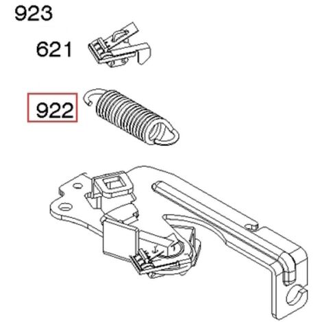 Ressort de frein de moteur de tondeuse BRIGGS & STRATTON d'origine 692135