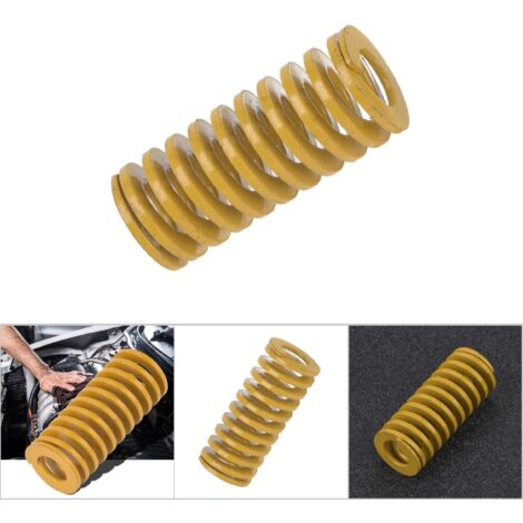 Ressort de moule jaune extra léger OD 20mm ID 10mm (TF2060mm) pour charges minimes