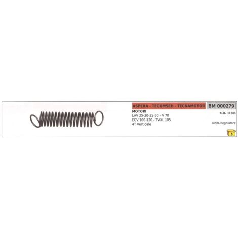 Ressort de régulateur ASPERA pour moteur vertical 4 temps LAV 25 30 35 50 000279