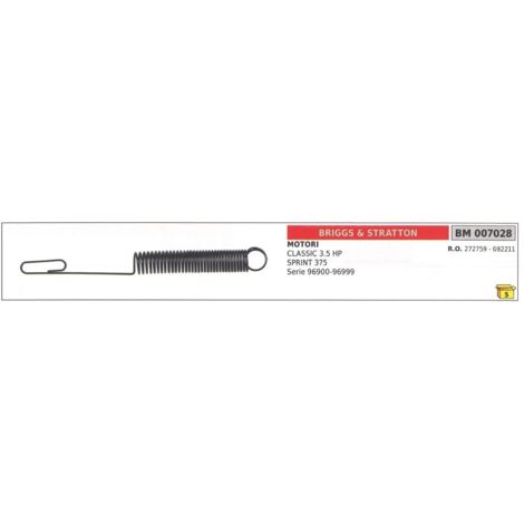 Ressort de régulateur de vitesse BRIGGS & STRATTON pour moteur de tondeuse CLASSIC 007028