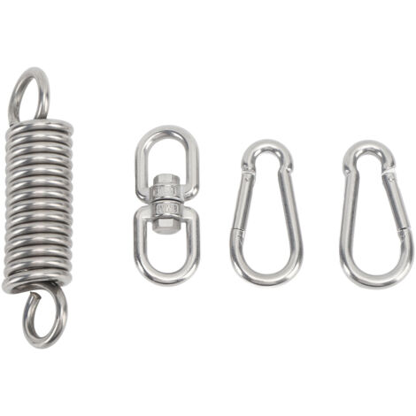 Ressort de Sac de Frappe Professionnel en Acier Inoxydable 304, Rotation à 360°, 200kg, pour Sac de Boxe, Camping et Chaise Suspendue