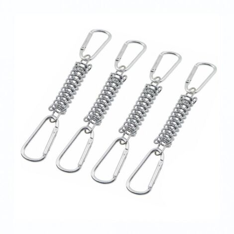 Ressort De Tension - Acier Inoxydable Nickelé - Pour Voile D'ombrage Et Store - 4 Pièces