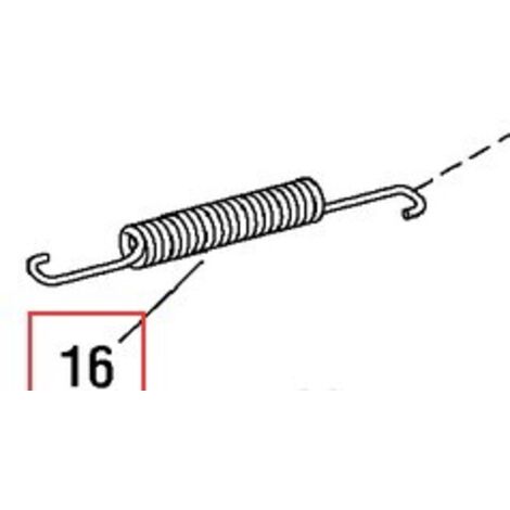 Ressort de tondeuse de tracteur de pelouse ORIGINAL BRIGGS & STRATTON 165X79MA