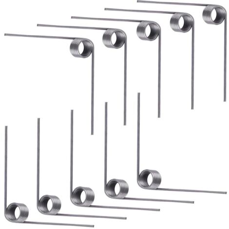 Ressort de torsion et rappel 304 - Diamètre fil 0,7mm, extérieur 5mm, 6 tours, angle 90° - 10 Pièces pour réparations domicile