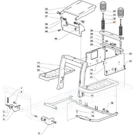 RESSORT D'ORIGINE EMAK G125430264E0