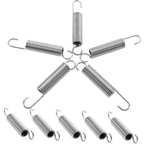 Ressort en acier inoxydable - Accessoires pour sécateurs - Convient aux sécateurs de jardin, ciseaux, tondeuses à gazon, etc. - 10 cm - 10 pièces