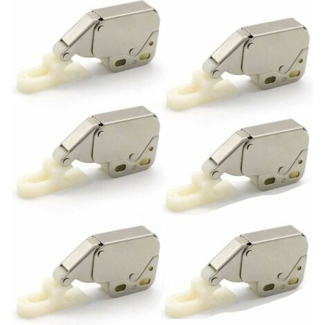Ressort Mini Loquets,6PCS Mini-Latch Automatique Printemps Catch,Loqueteaux à Ressort,Serrure de Ressort Loquet Mini Latch Armoire Mini Latch pour Porte d'armoire de Cuisine-LIAIKI