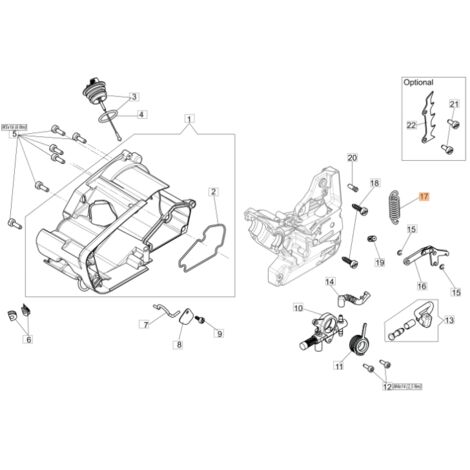 Ressort ORIGINAL OLEOMAC pour tronçonneuse GST 360 50270043AR