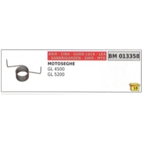 Ressort pour cavalier de démarrage compatible ASIA pour tronçonneuses GL4500 et GL5200 013358