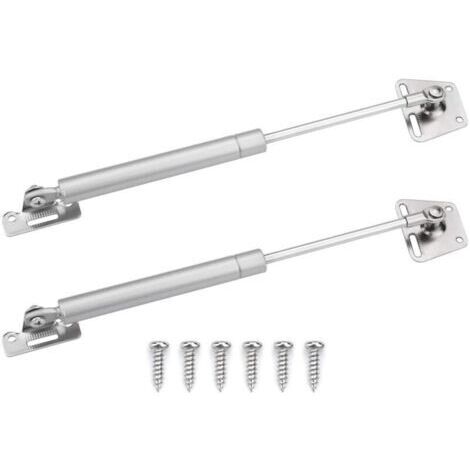 Ressorts à gaz (lot de 2), ressorts de rappel, ressorts de charnière, charnière à fermeture amortie, adaptés aux charnières de meubles de cuisine, portes de placards, coffres à jouets, couvercles robu