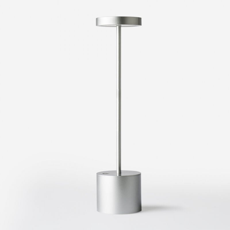 

Lámpara de mesa inalámbrica LED diseño moderno casa restaurante Gunther | Color: Silver