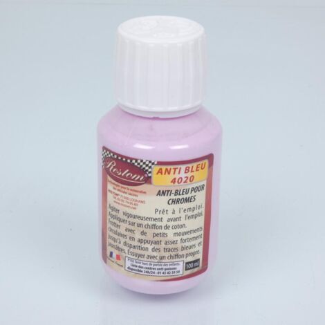 restom edelstahl chrom renovierer anti blau 4020 100ml für