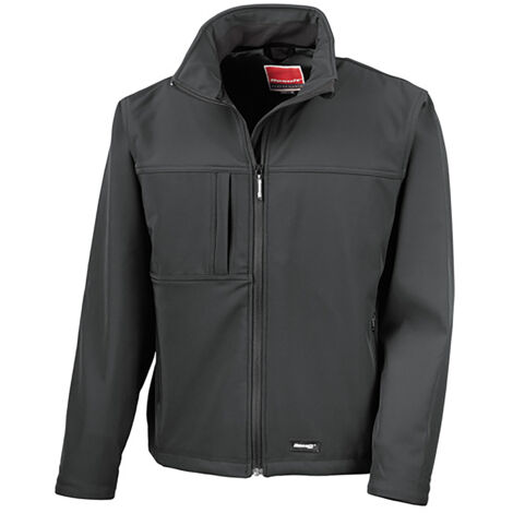 Result Giacca da lavoro classica in softshell Nero XL