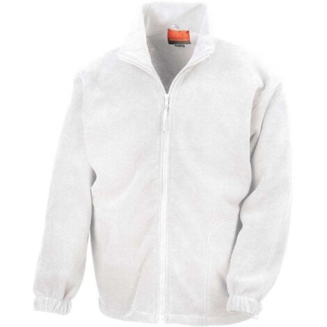 Result Giacca da lavoro in pile con zip Bianco S