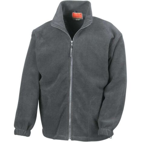 Result Giacca da lavoro in pile con zip Grigio scuro XXL