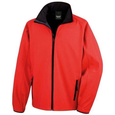 Result Giacca Softshell da uomo Core Printable Rosso XXXL
