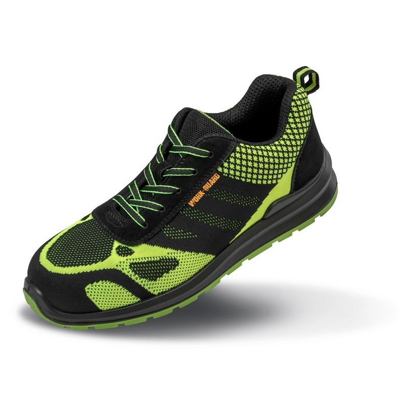 Result Work-Guard Hicks Unisex Safety Trainers (9 UK) (Neon Green/Black)