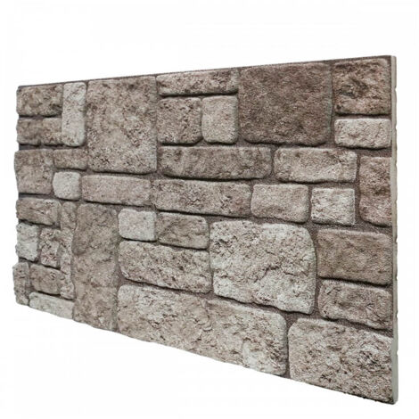 RETAIL BOX da 10 pannelli (5 MQ) - CASTELLO - Pannello finta Pietra in EPS Resinato Misura 100x50 cm Spessore 2 Cm