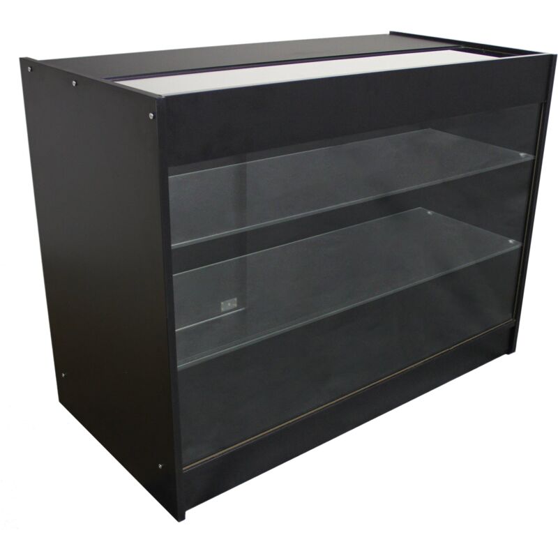 Retail Glass Shelf Product Display Shop Counter Showcase Lockable