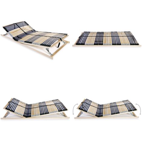 Rete a Doghe 7 Zone senza Materasso con 42 Doghe 100x200 cm - Doghe in legno - Rete a doghe 7 zone