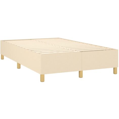 Rete a doghe su gambe giroletto 120x200 cm tessuto panna TDL0207271