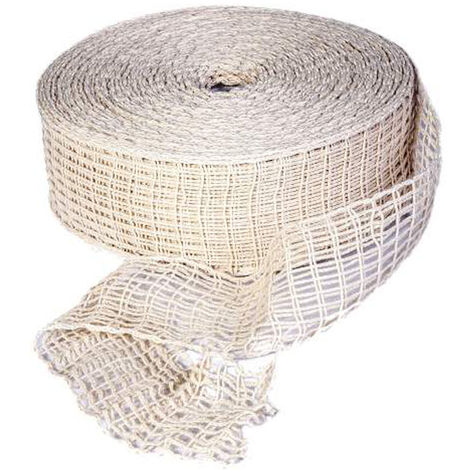RETE ALIMENTARE ELASTICA PER CARNE E INSACCATTI COTONE E LATTICE VARIE MISURE 4F, "Quadri: 10 - Ø 7 cm - 50 m"