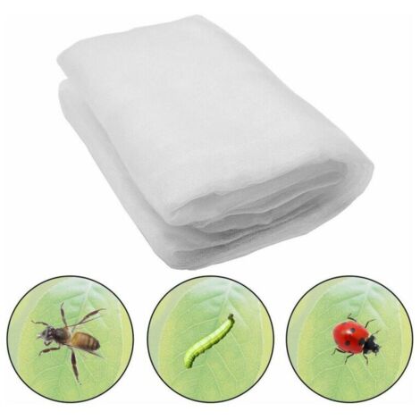 Rete anti-insetti, rete di protezione dagli insetti da 60 maglie 6x2,5 m, rete anti-insetti per piante, rete da giardino, zanzariera, rete di protezione da giardino per proteggere piante e frutti