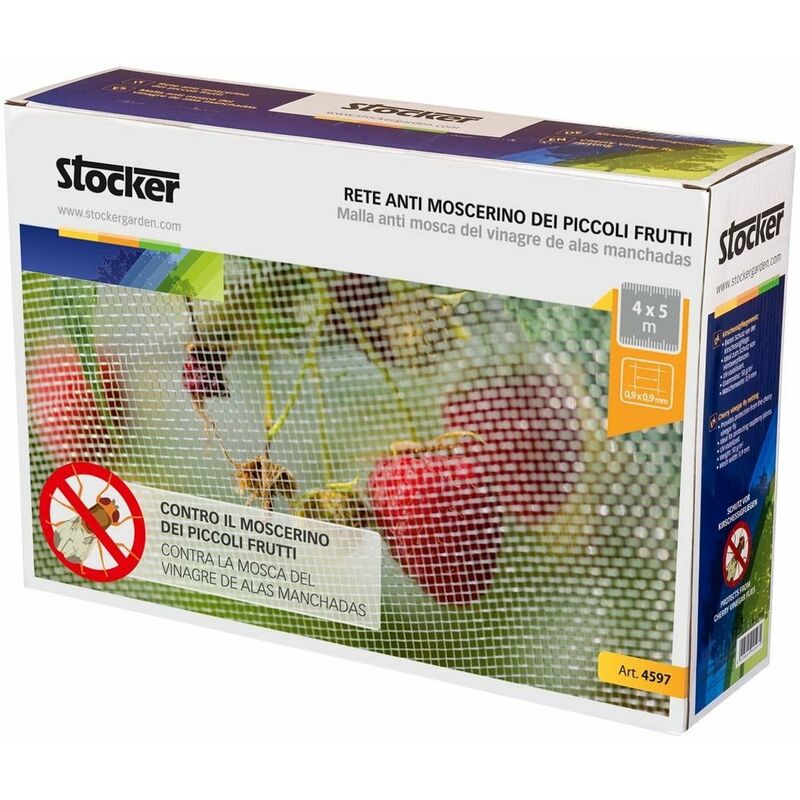 Stocker - Rete anti moscerino dei piccoli frutti 2 x 10 m