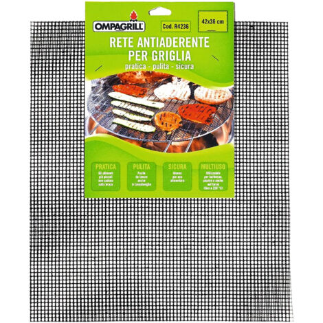 RETE ANTIADERENTE PER GRIGLIARE cm 42x36  - OMPAGRILL