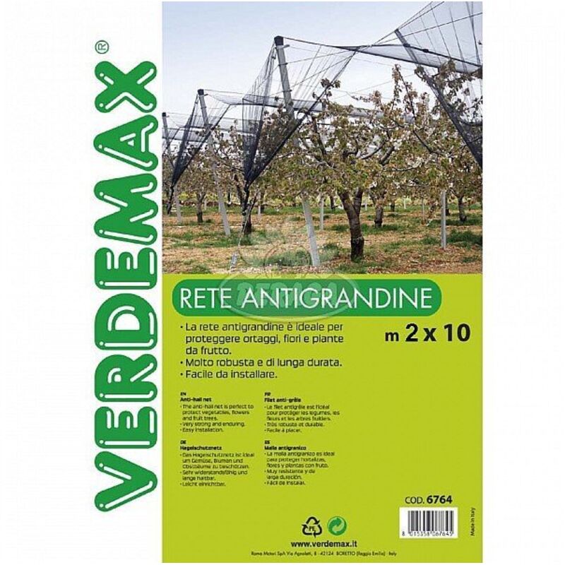 Rete Telo Antigrandine Per Il Giardino 2x10m Verdemax